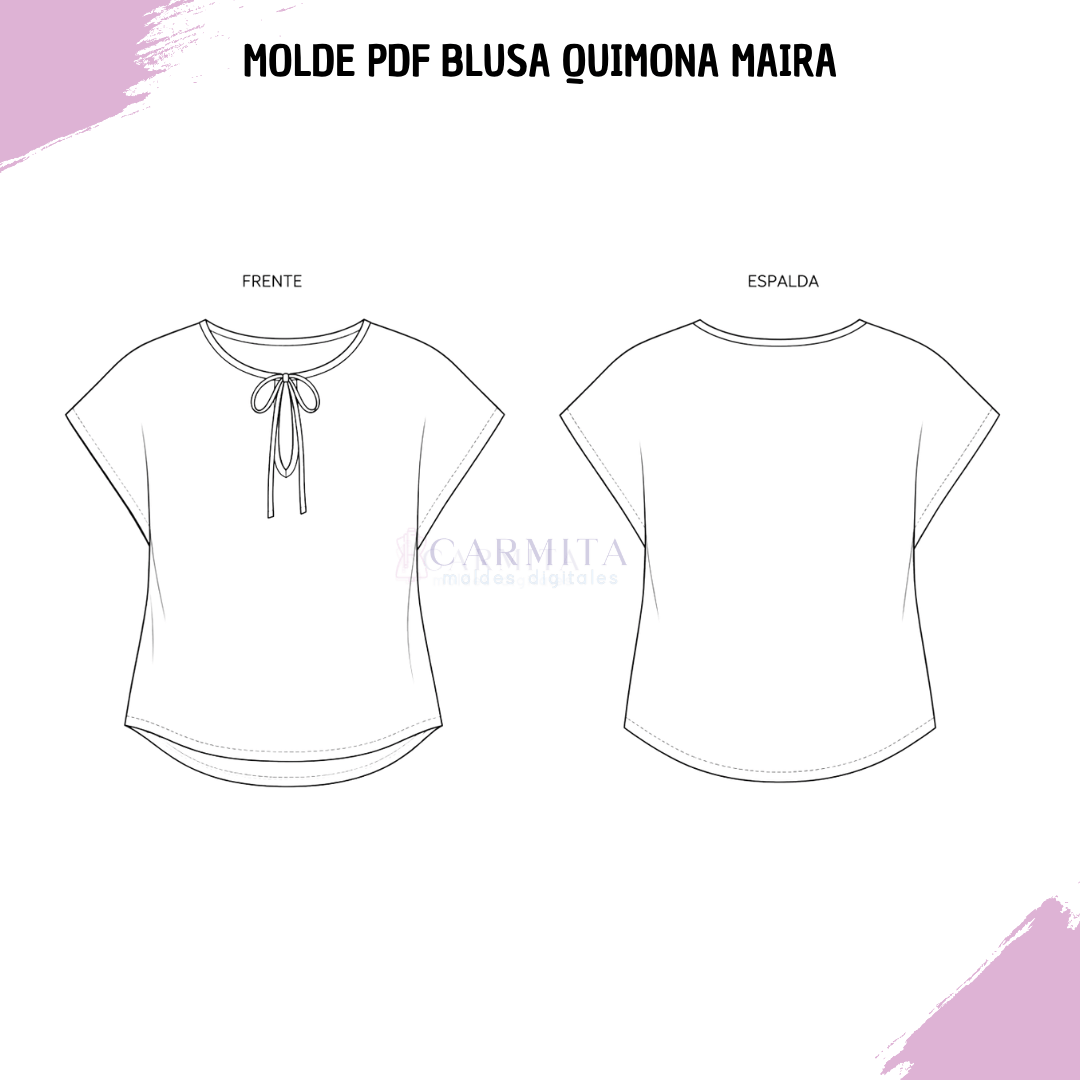 Molde Digital DF Blusa Quimona Maira